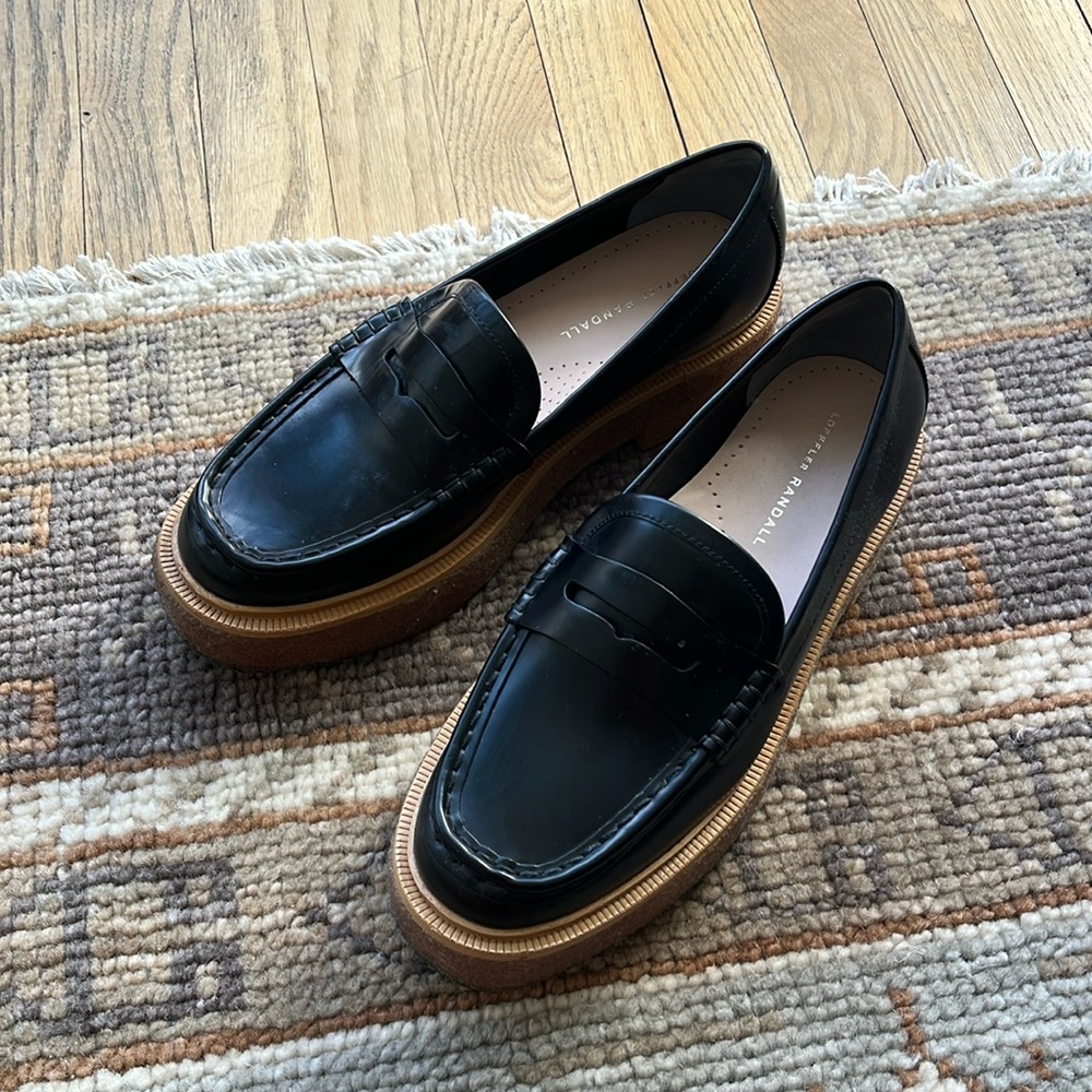 Loeffler Randall platform loafers. Worn once !